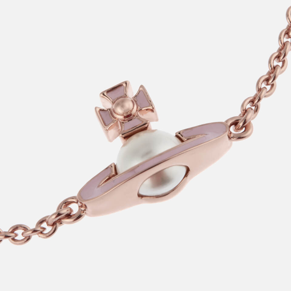 Vivienne Westwood Women's Iris Bas Relief Bracelet - Pink Gold Pearl Pale Pink