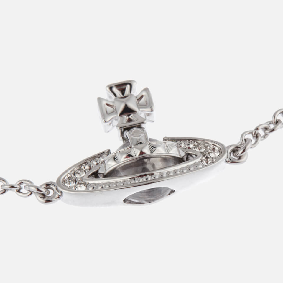 Vivienne Westwood Women's Pina Bas Relief Bracelet - Rhodium Crystal