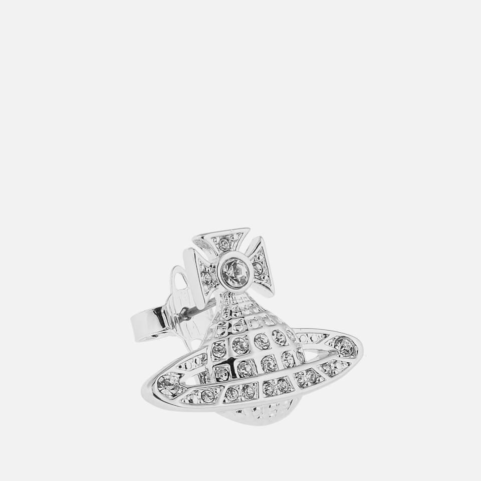 Vivienne Westwood Women's Minnie Bas Relief Earrings - Rhodium Crystal