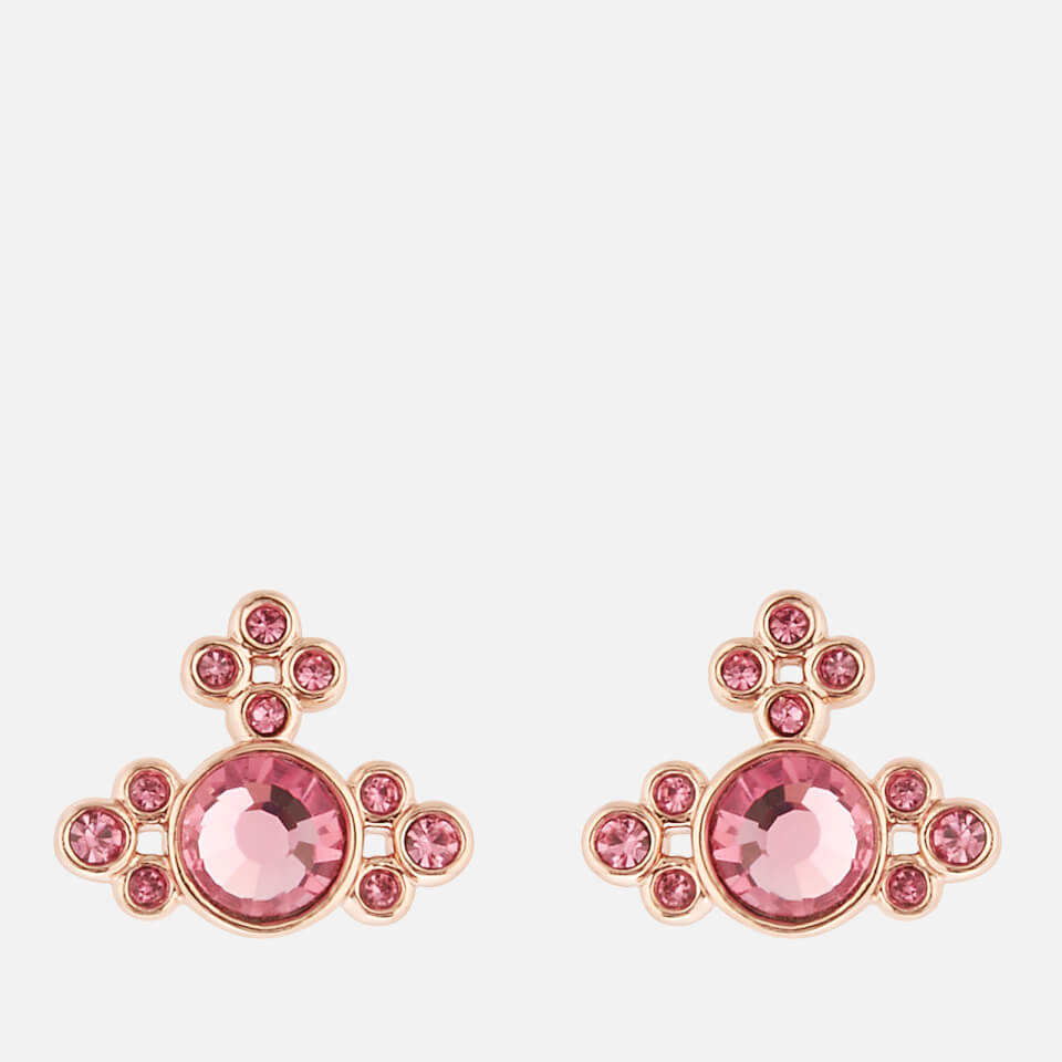 Vivienne Westwood Women's Brucella Bas Relief Earrings - Pink Gold Rose
