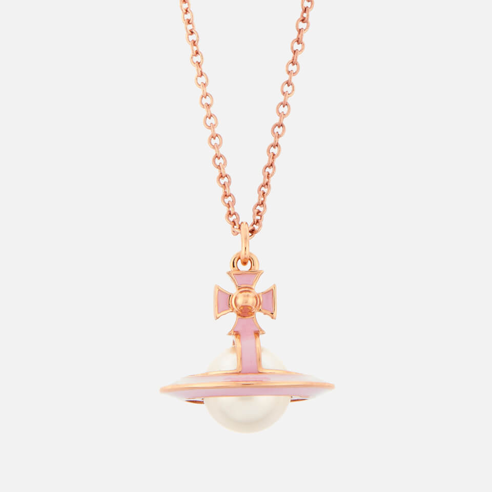 Vivienne Westwood Women's Iris Small Orb Pendant - Pink Gold Pearl Pale Pink