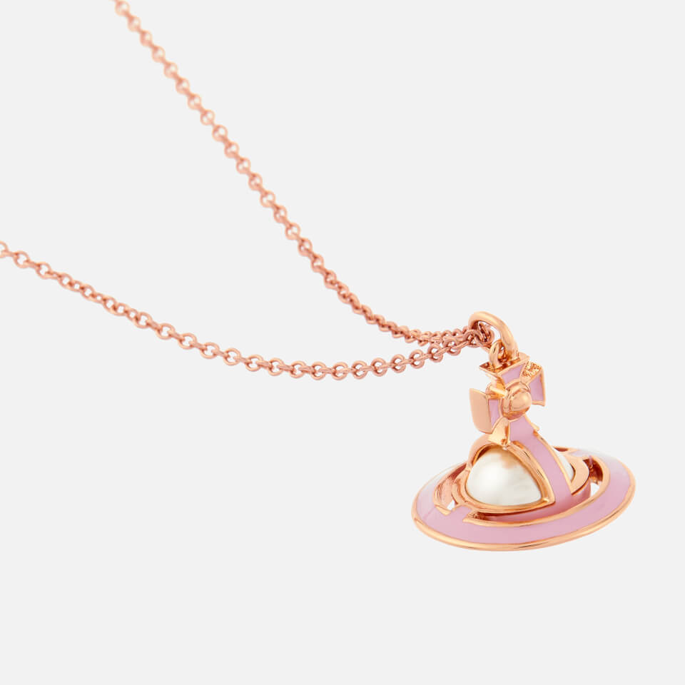Vivienne Westwood Women's Iris Small Orb Pendant - Pink Gold Pearl Pale Pink