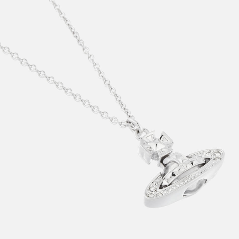 Vivienne Westwood Women's Pina Small Bas Relief Pendant - Rhodium Crystal