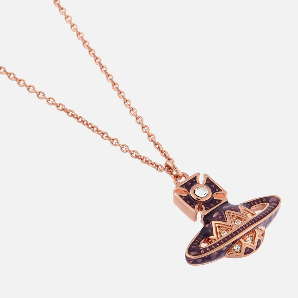 Vivienne Westwood Women's Aretha Small Bas Relief Pendant - Pink Gold