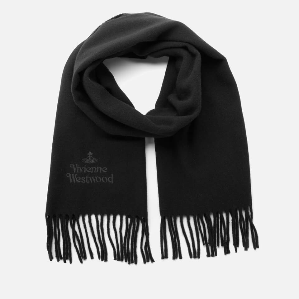 Vivienne Westwood Women's Wool Embroidered Scarf - Black