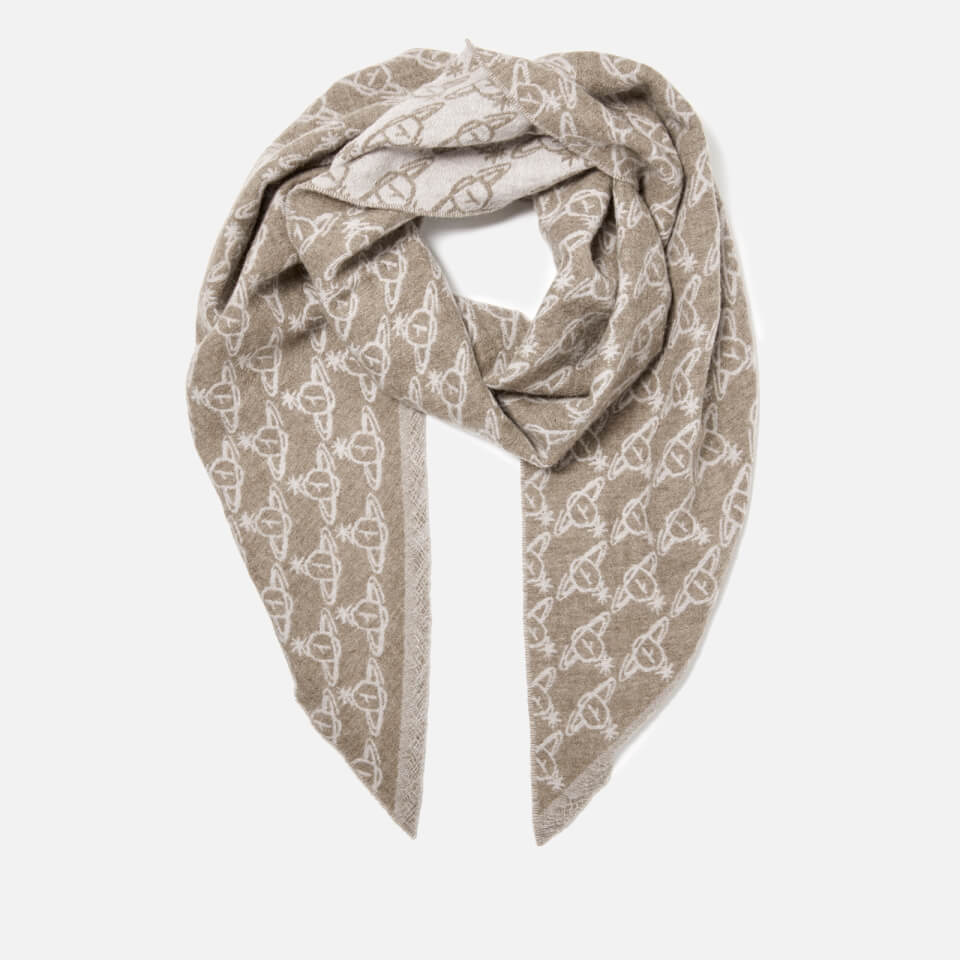 Vivienne Westwood Women's One All Over Logo Scarf - Pink-Sand