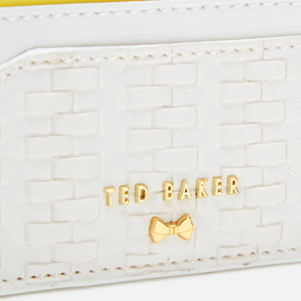 Ted Baker Women's Mabes Raffia Card Holder - White