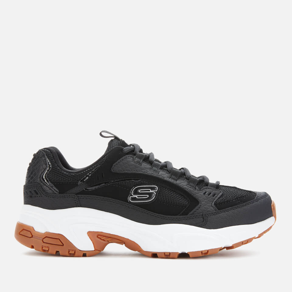 Skechers Women's Stamina Classy Trail Snake Trainers - Black | Delivery | Allsole