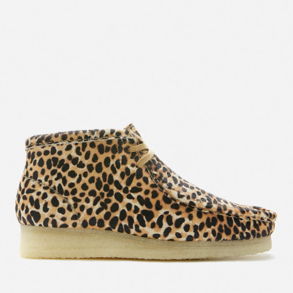 Leopard clarks wallabee sales