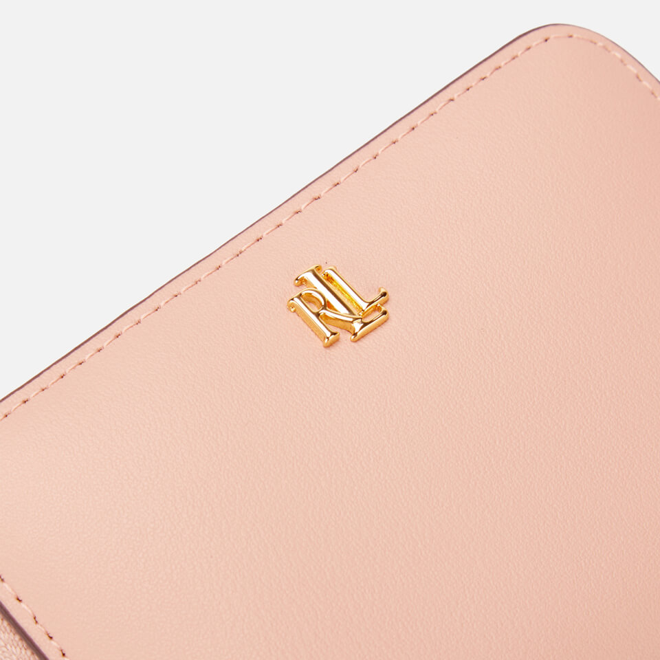 Lauren Ralph Lauren Women's Small Zip Wallet - Mellow Pink/Porcini
