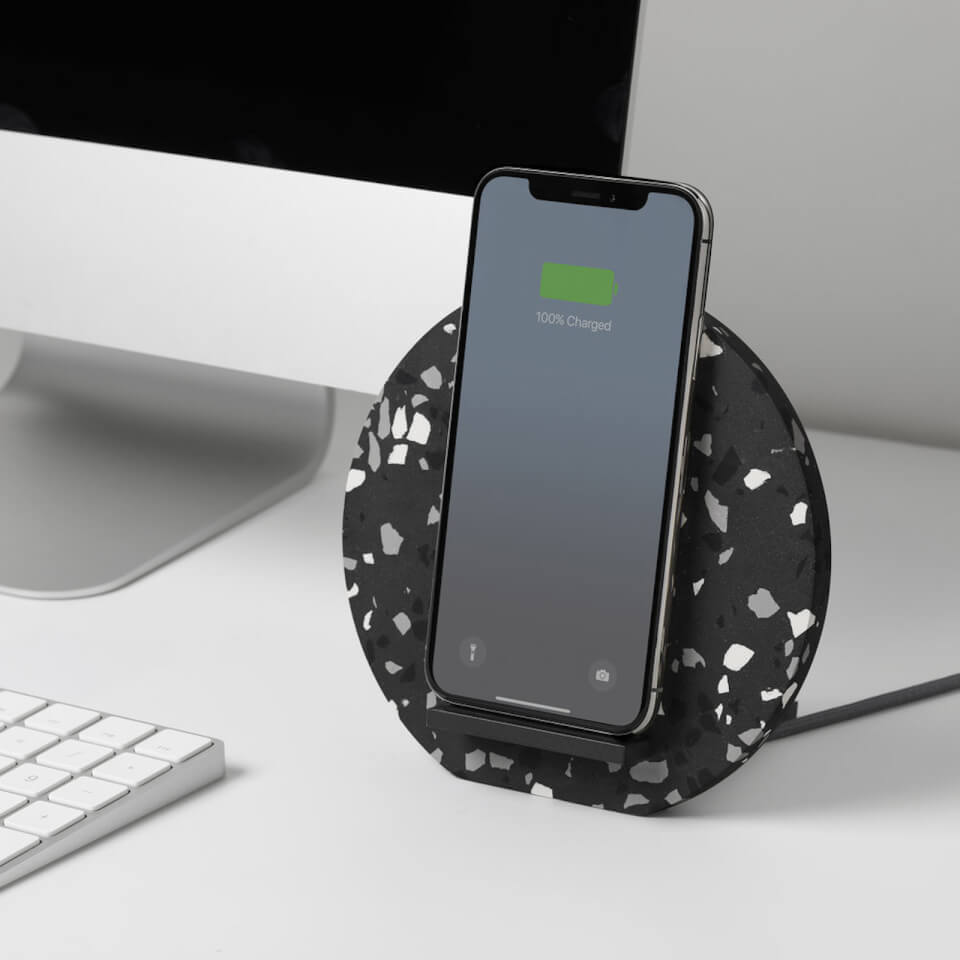 Native Union Terrazzo Wireless Dock - Slate