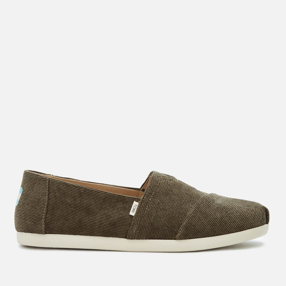 TOMS Men s Alpargata Corduroy Slip On Pumps Medium Green