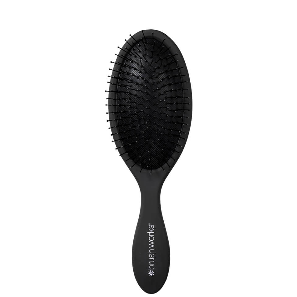 brushworks Oval Detangling Hair Brush - Black