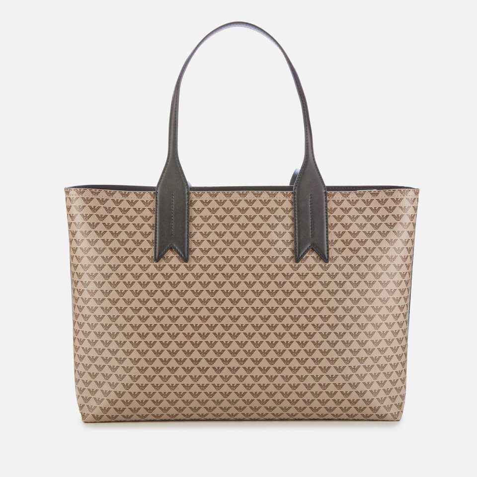 Emporio Armani Women's Shopper Bag - Ecru/Black