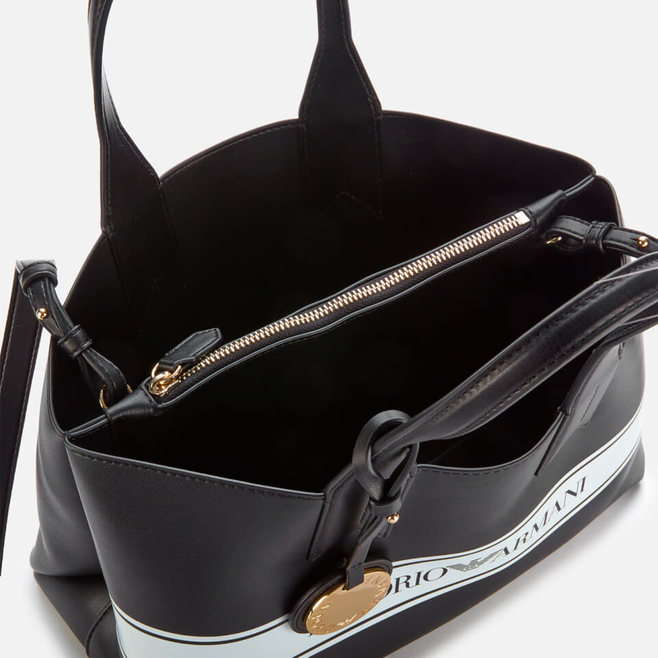 Emporio Armani Women's Shopper Bag - Black/White