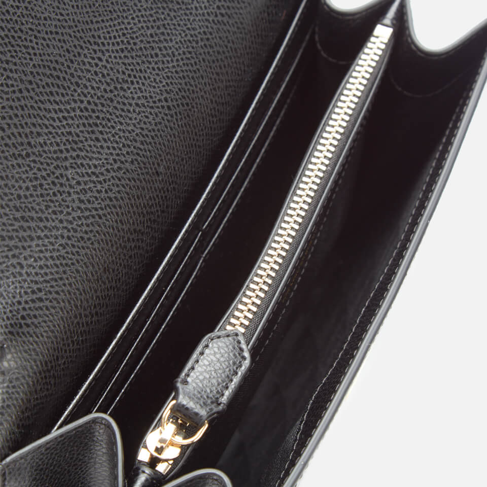 Emporio Armani Women's Large Zip Around Wallet - Black/Red