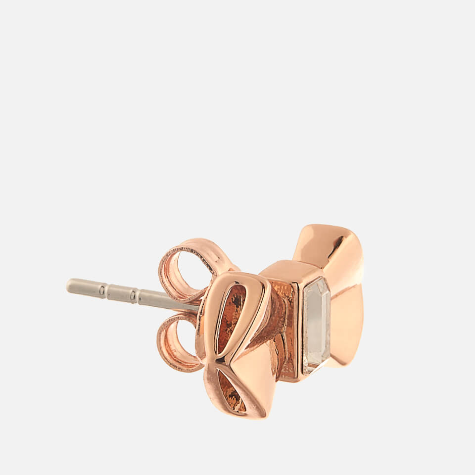 Ted Baker Women's Susli Solitaire Bow Stud Earrings - Rose Gold