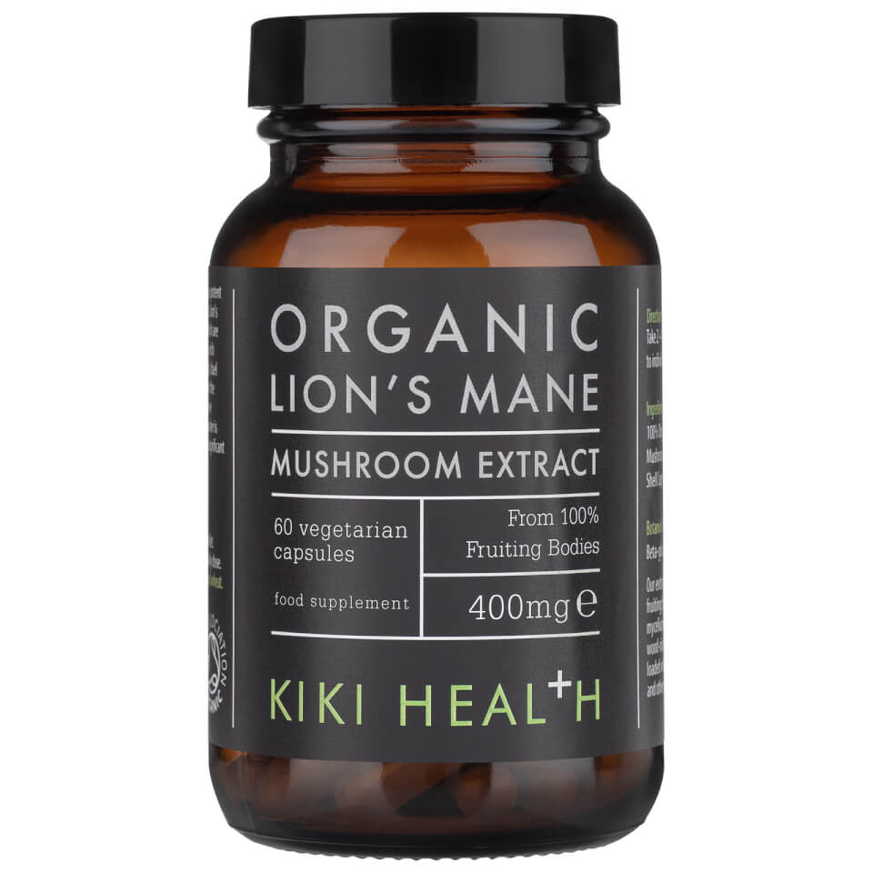 KIKI Health Organic Lion's Mane Extract Mushroom (60 Vegicaps)