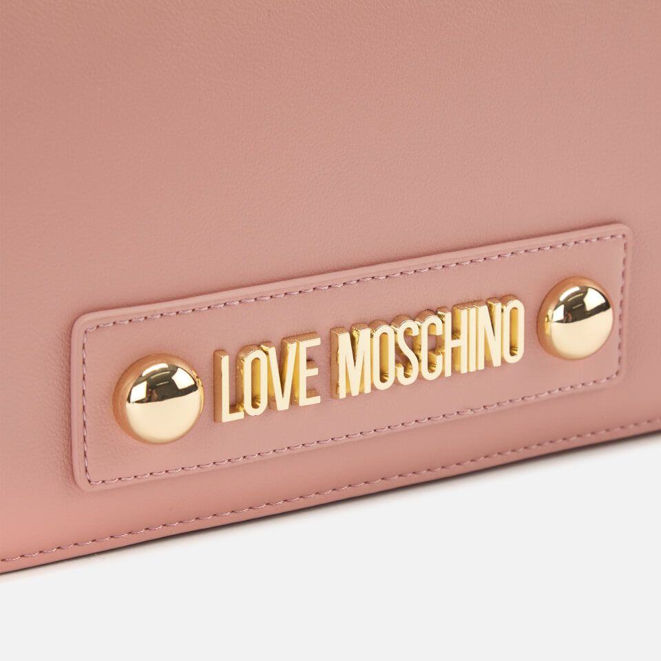 Love Moschino Women's Shoulder Bag with Scarf - Pink