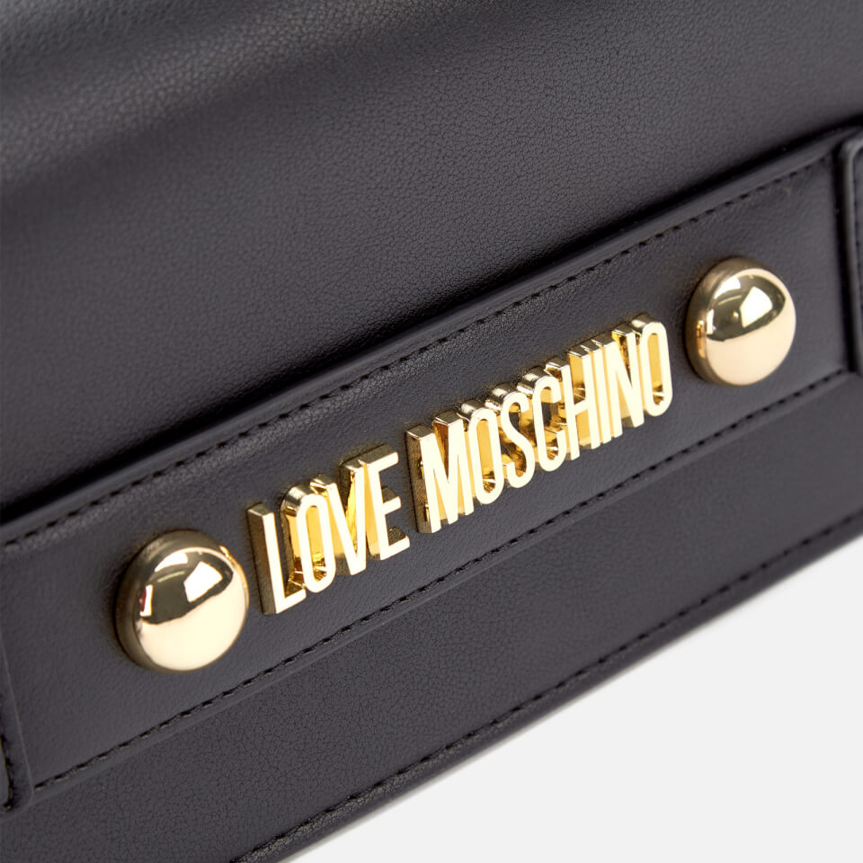 Love Moschino Women's Cross Body Bag with Scarf - Black