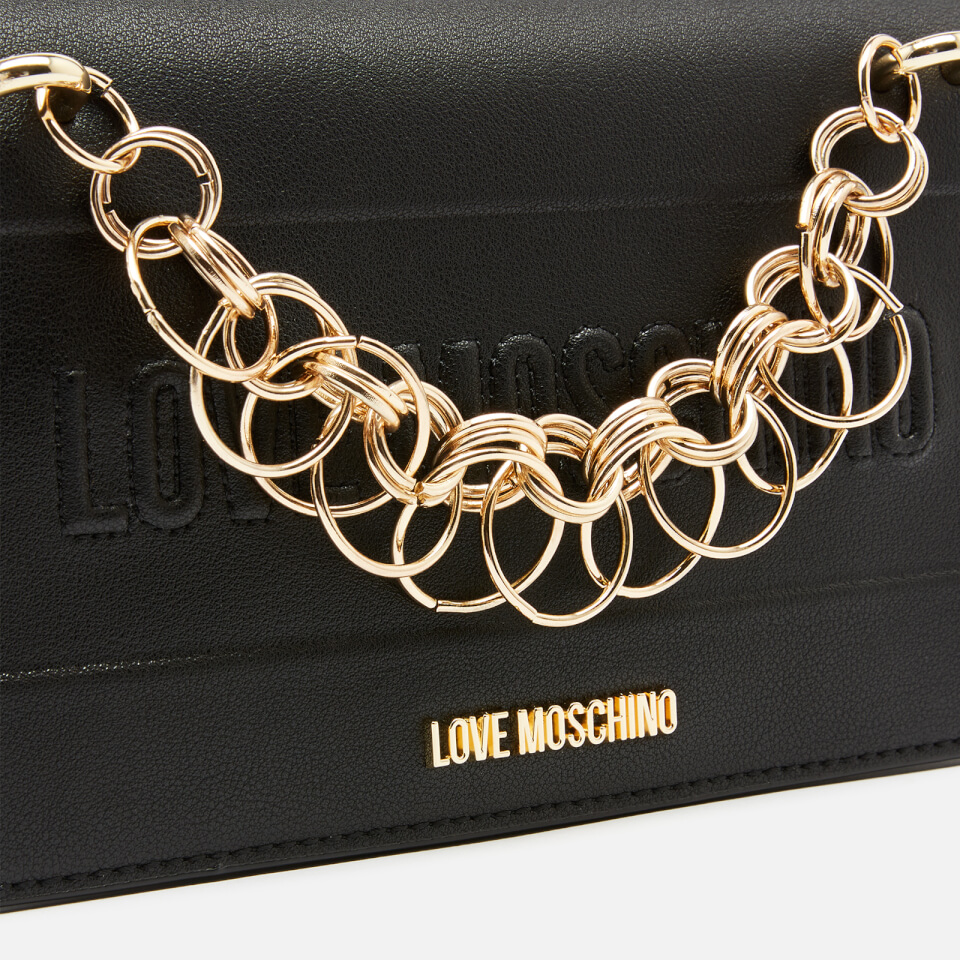 Love Moschino Women's Chain Detail Cross Body - Black