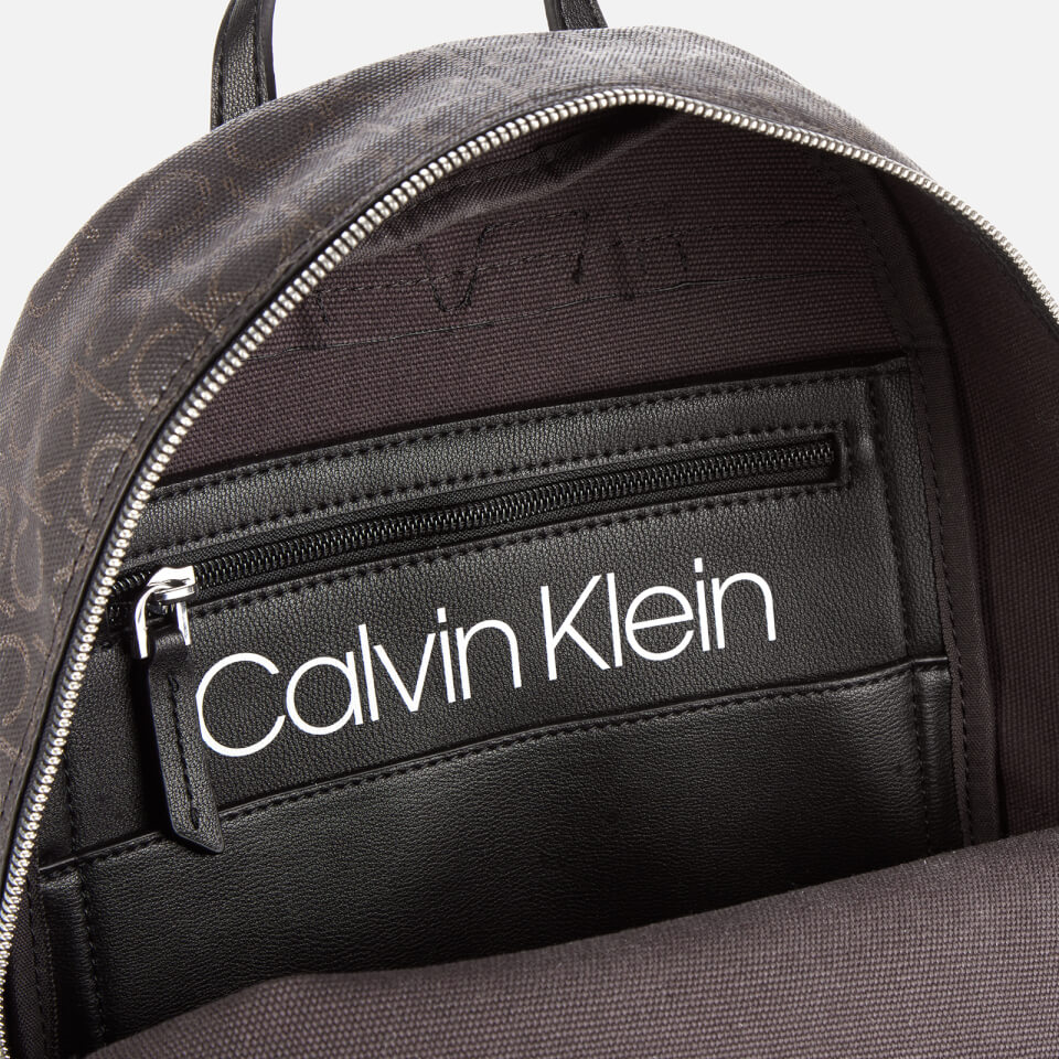 Calvin Klein Women's Monogram Small Backpack - Brown Mono