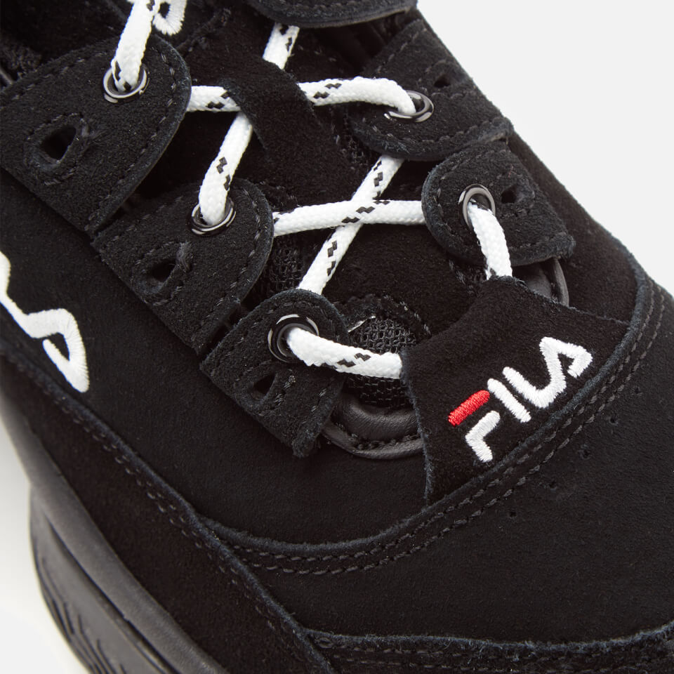 FILA Women s Provenance Trainers Black Black White UK 3 Allsole