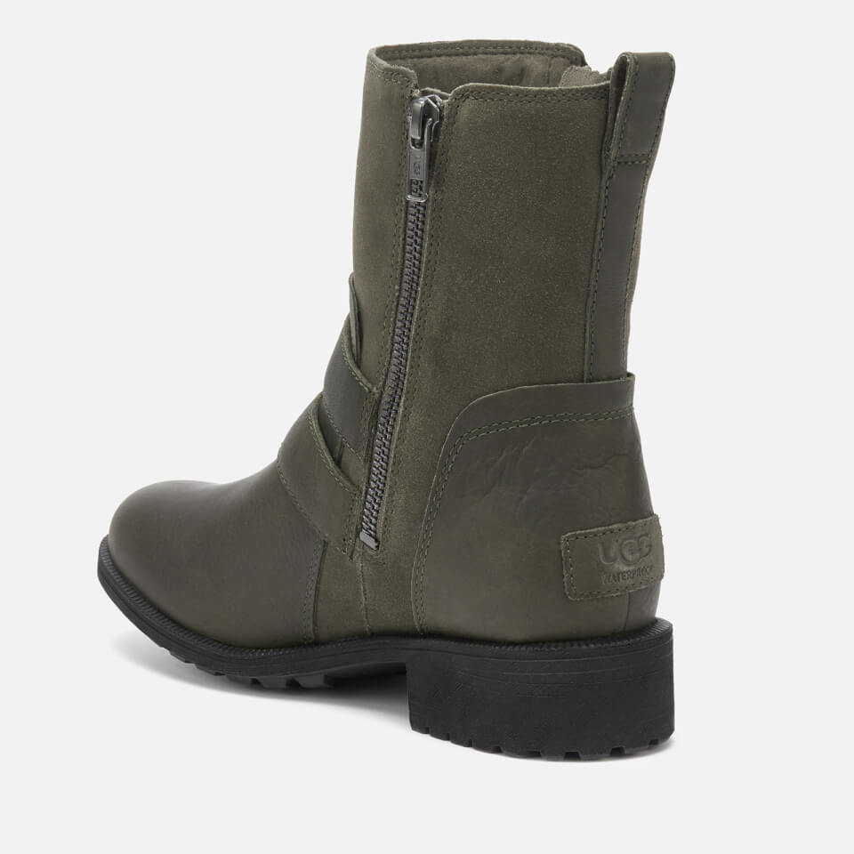 UGG Women s Wilde Buckle Biker Boots Boots Slate Allsole