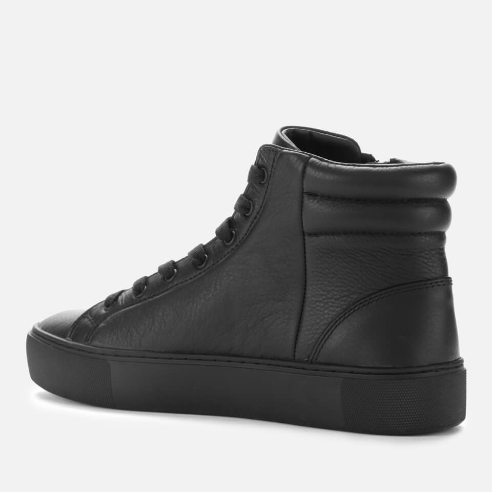 UGG Women s Olli Leather Hi Top Trainers Black Allsole