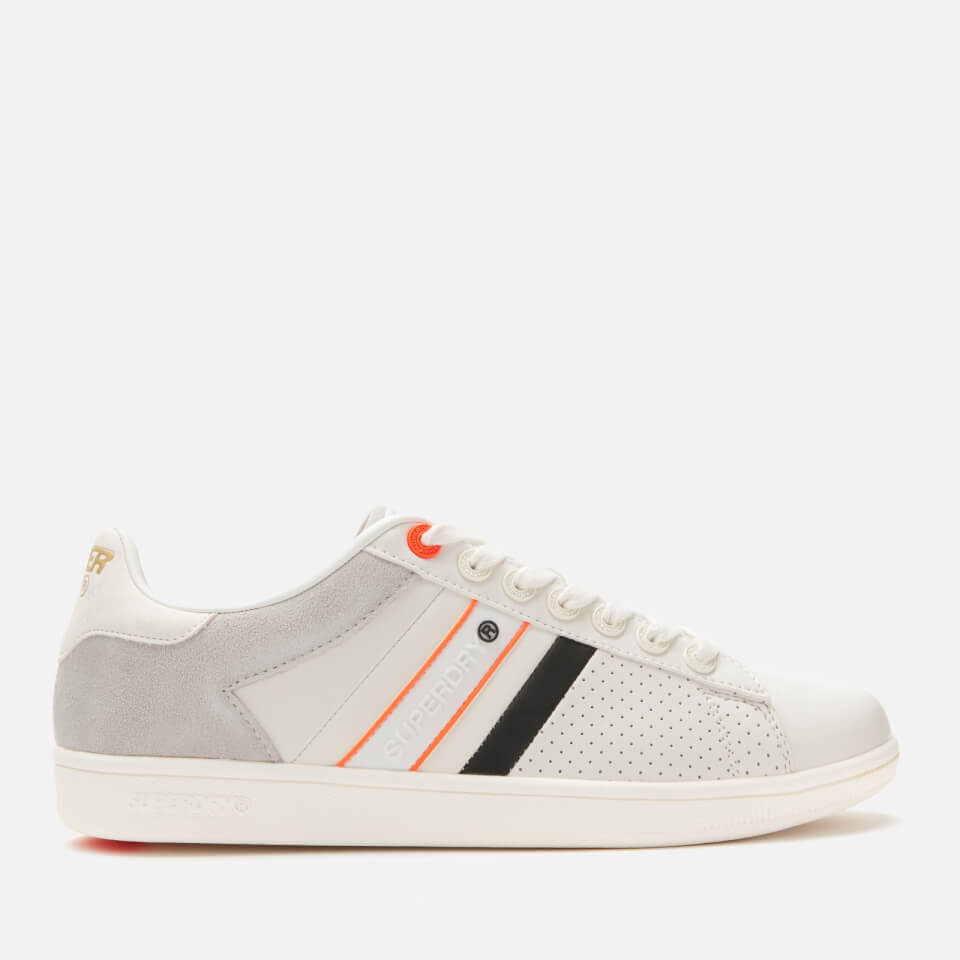 Superdry Men s Sleek Tennis Trainers Optic Allsole