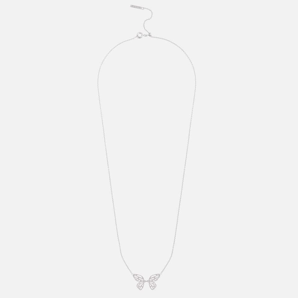 Olivia Burton Women's Butterfly Wing Necklace - Silver