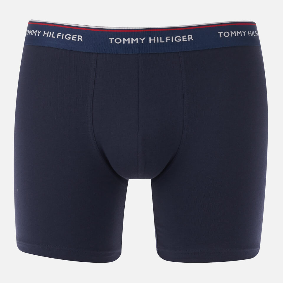 Tommy Hilfiger Men's 3 Pack Boxers - Blue Depths/Lapis Blue/Tango Red