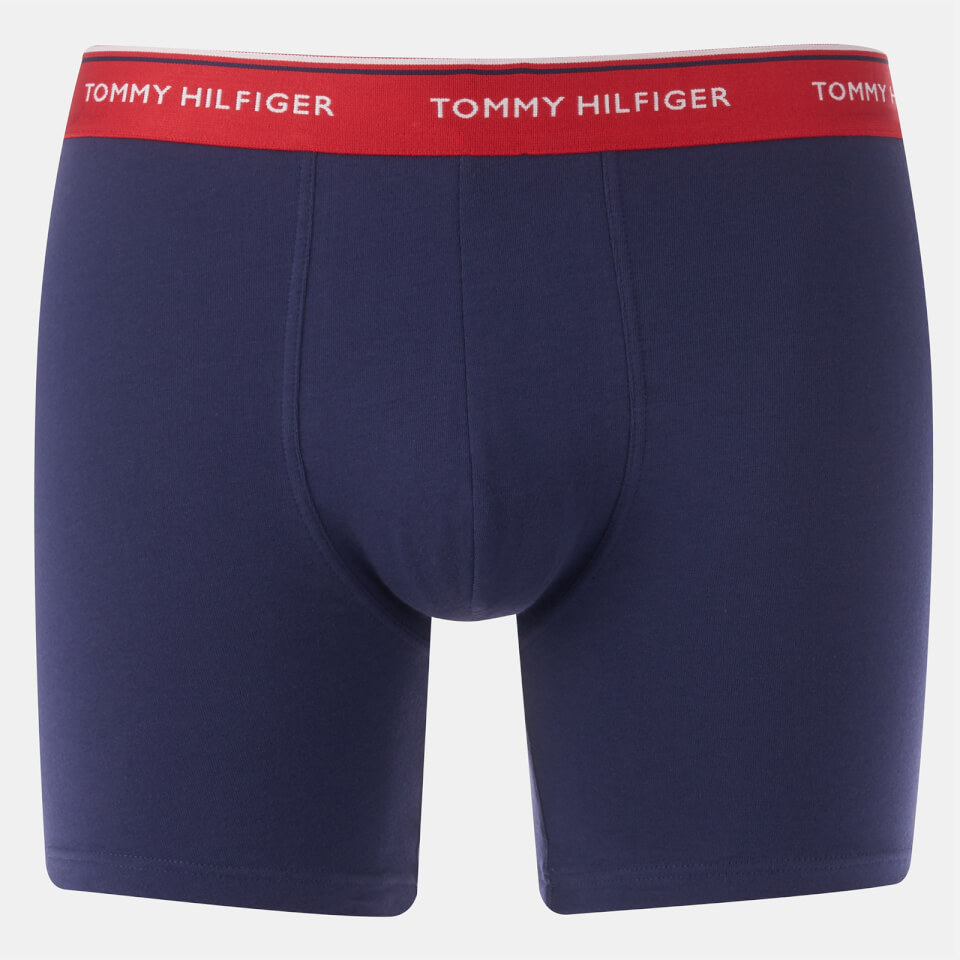 Tommy Hilfiger Men's 3 Pack Boxers - Blue Depths/Lapis Blue/Tango Red
