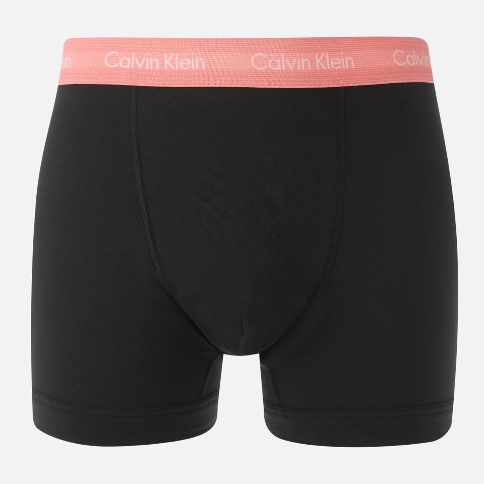 Calvin Klein Men's 3 Pack Trunks - Black/Pomelo/Duffel Bag/Tempe Blue