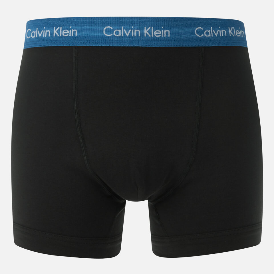 Calvin Klein Men's 3 Pack Trunks - Black/Pomelo/Duffel Bag/Tempe Blue