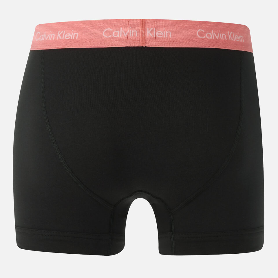 Calvin Klein Men's 3 Pack Trunks - Black/Pomelo/Duffel Bag/Tempe Blue