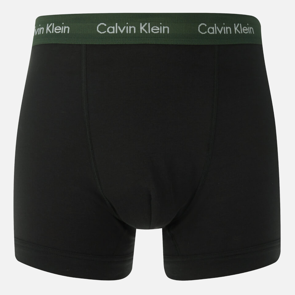 Calvin Klein Men's 3 Pack Trunks - Black/Pomelo/Duffel Bag/Tempe Blue