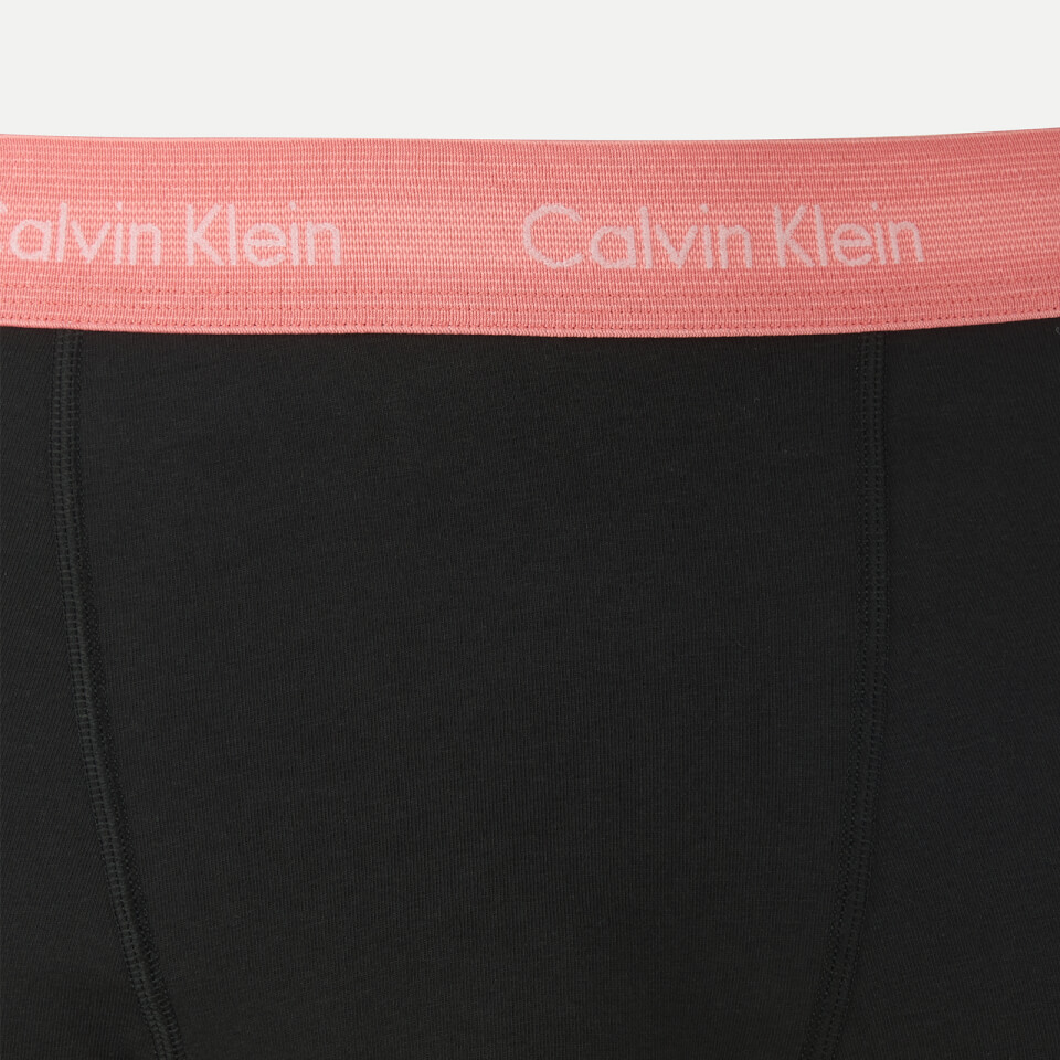 Calvin Klein Men's 3 Pack Trunks - Black/Pomelo/Duffel Bag/Tempe Blue