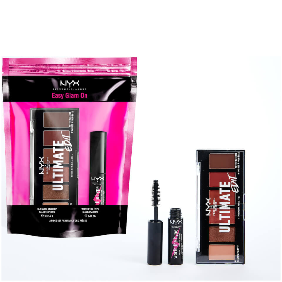 NYX Professional Makeup Easy Glam On Eyeshadow and Mascara Duo Gift Set