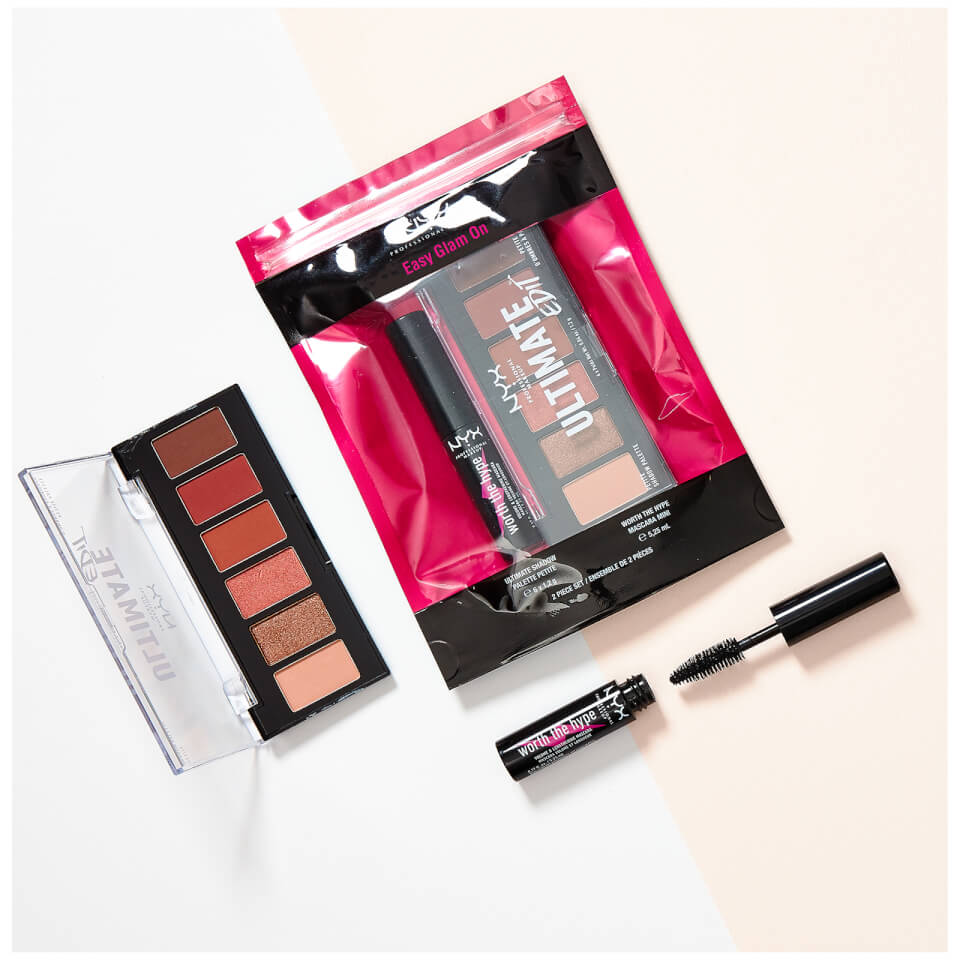 NYX Professional Makeup Easy Glam On Eyeshadow and Mascara Duo Gift Set