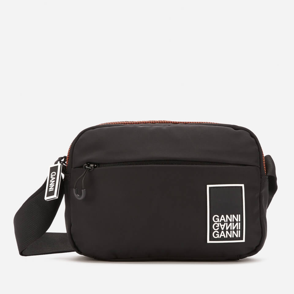 Ganni Women s Tech Fabric Cross Body Bag Black Coggles