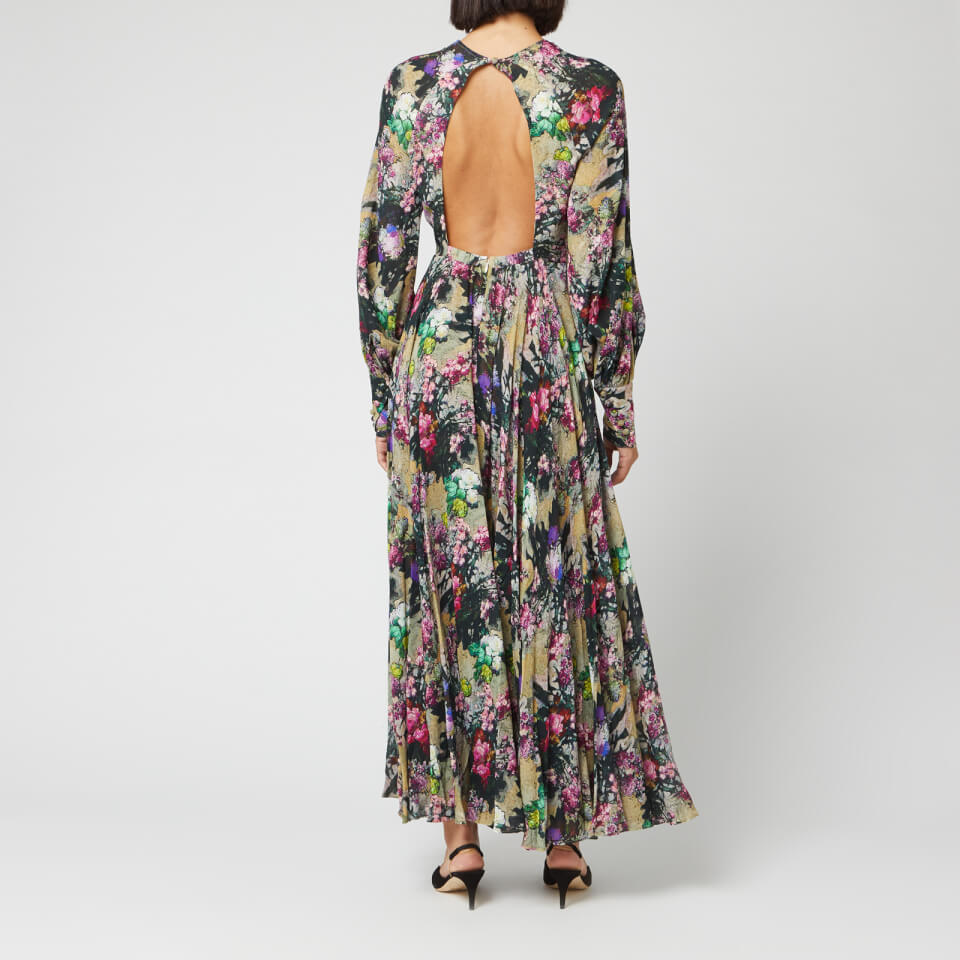 ROTATE Birger Christensen Women's Number 19 Dress - Wild Flower AOP Begonia  Combo - DK 34/UK 8 | Coggles