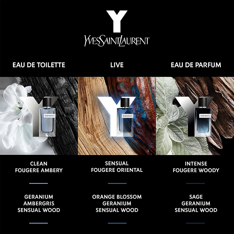 Yves Saint Laurent Y Live Eau de Toilette Intense 60ml (Various Sizes)