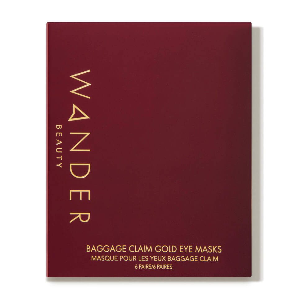 Wander Beauty Baggage Claim Eye Masks (Pack of 6) - Gold