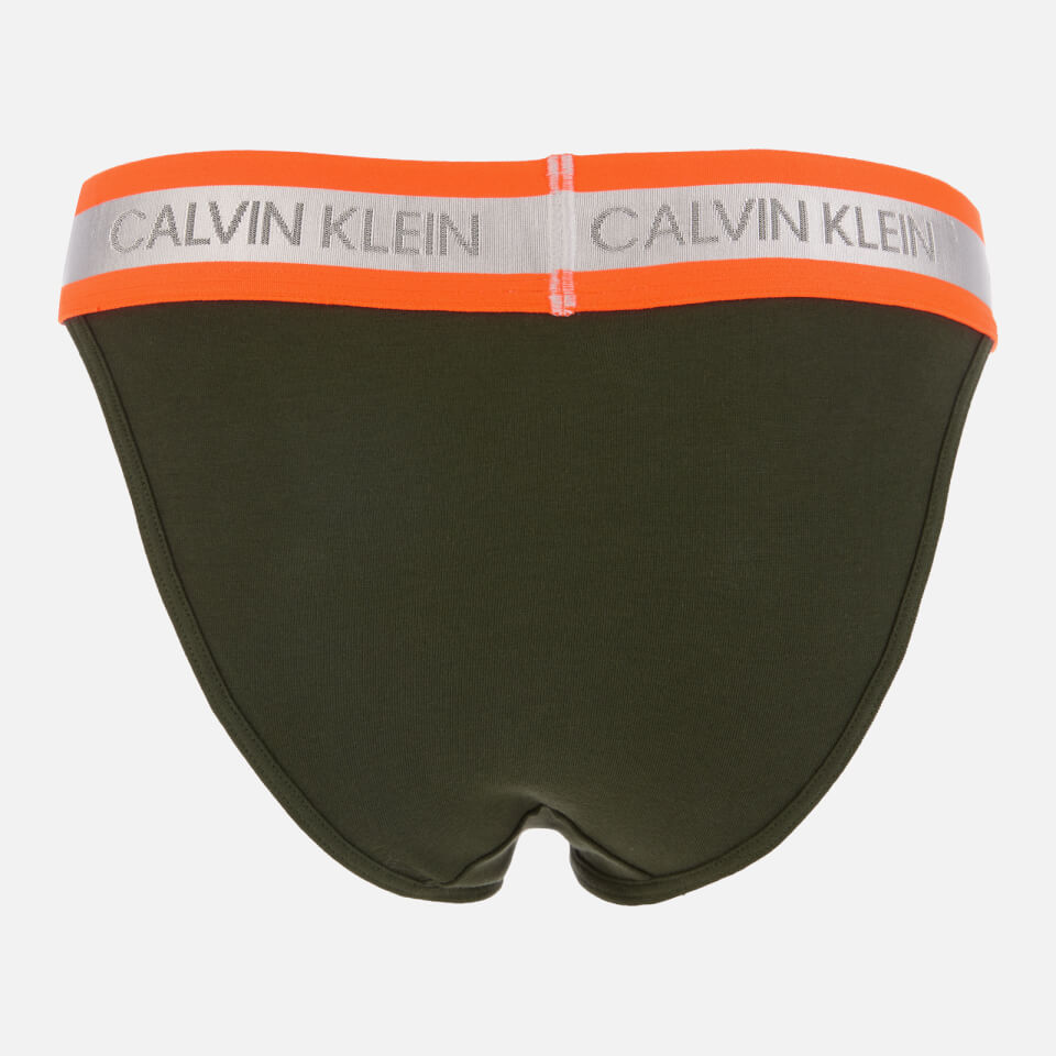 Calvin Klein Women's Neon Hi Cut Tanga Briefs - Duffel Bag