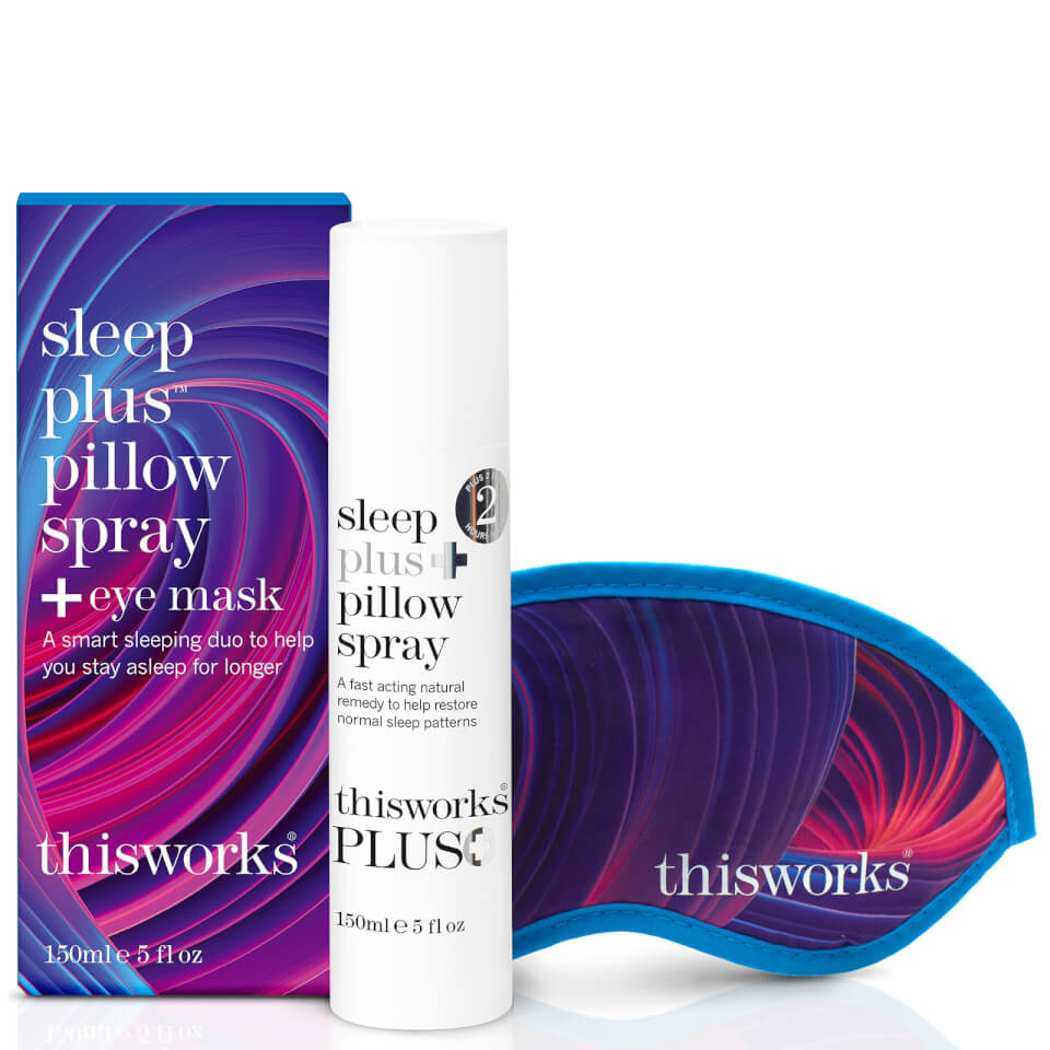 this works Sleep Plus Pillow Spray + Eye Mask