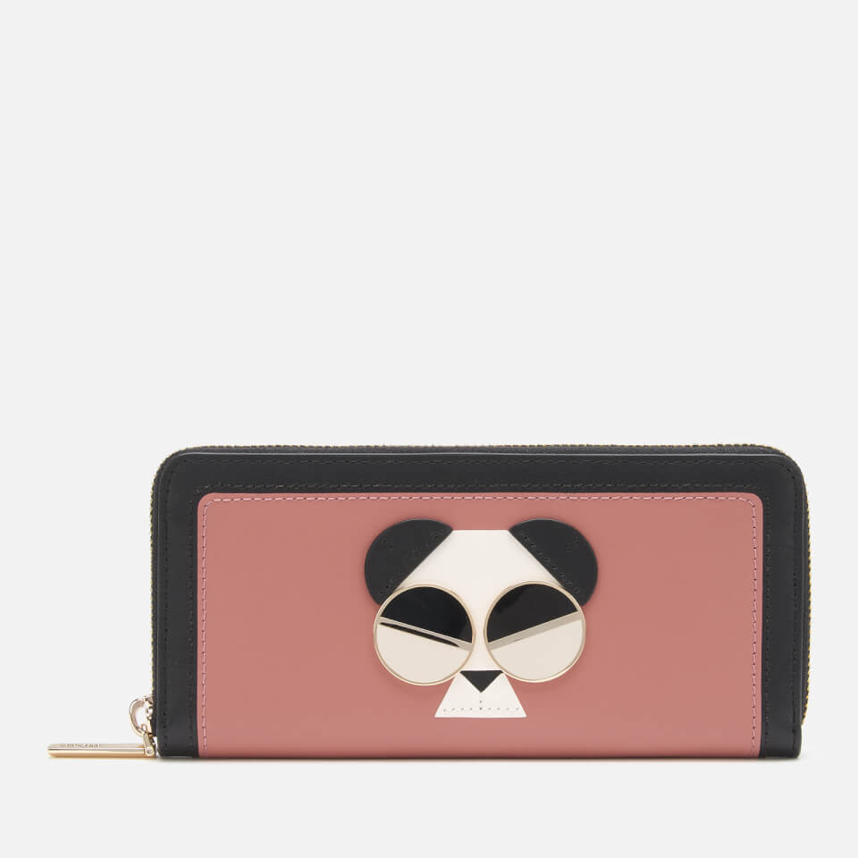 Kate Spade New York Women's Spademals Gentle Panda Slim Continental Wallet - Tinted Rose