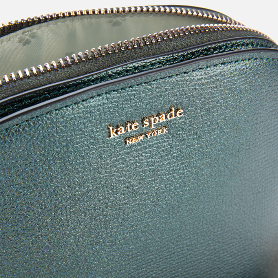 Kate Spade New York Women's Sylvia Small Dome Cross Body Bag - Deep Evergreen Metallic