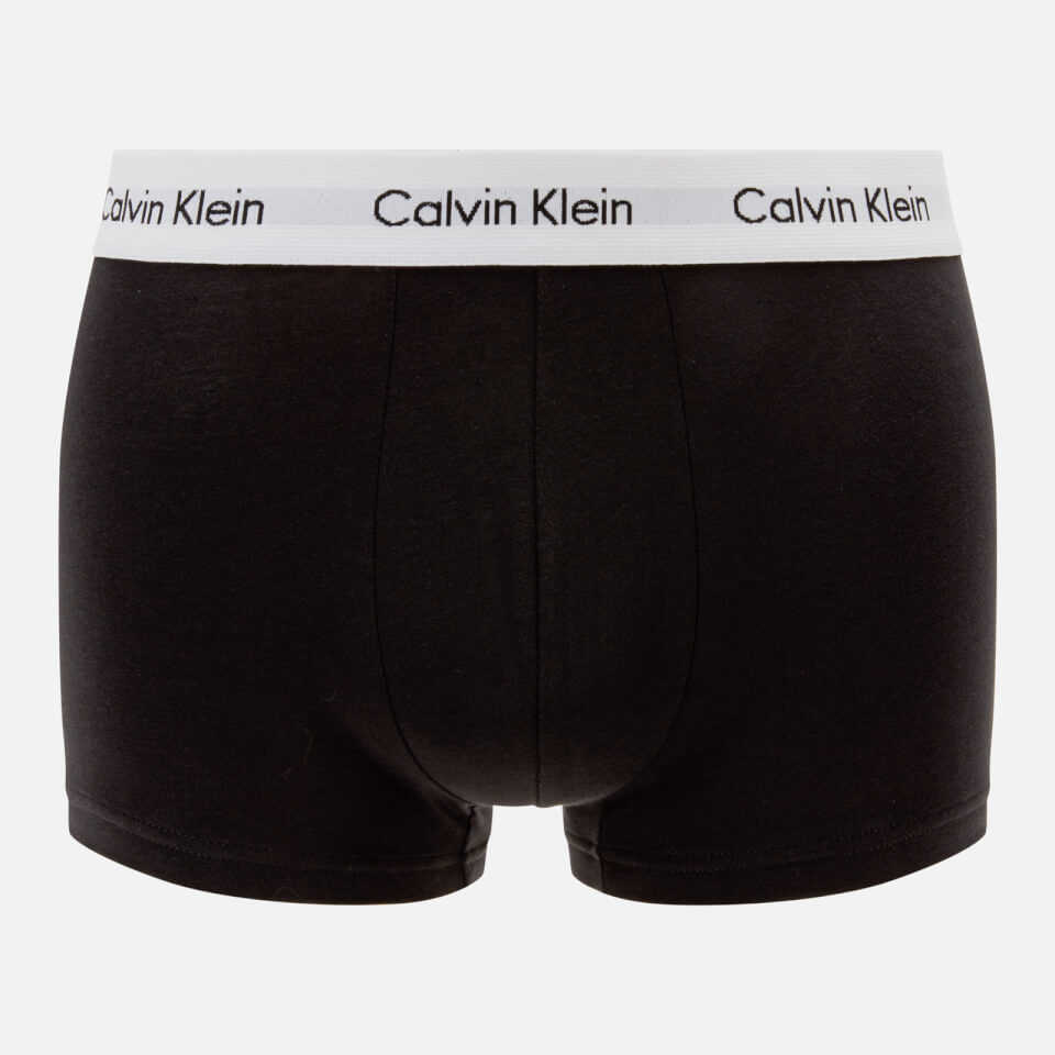 Calvin Klein Men's 3 Pack Low Rise Trunk Boxers - Black/Black/Black