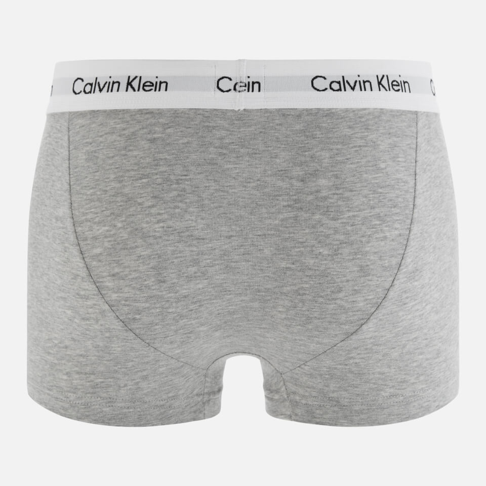 Calvin Klein Men's 3 Pack Low Rise Trunk Boxers - Black/White/Grey